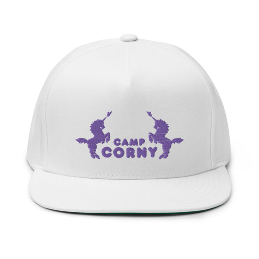 Camp Corny Flat Bill Cap