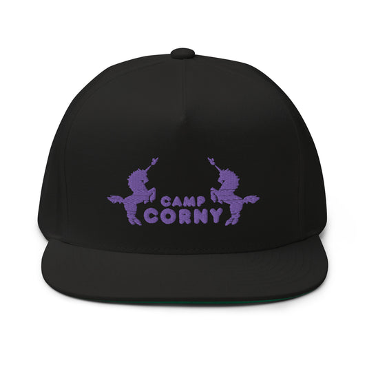 Camp Corny Flat Bill Cap